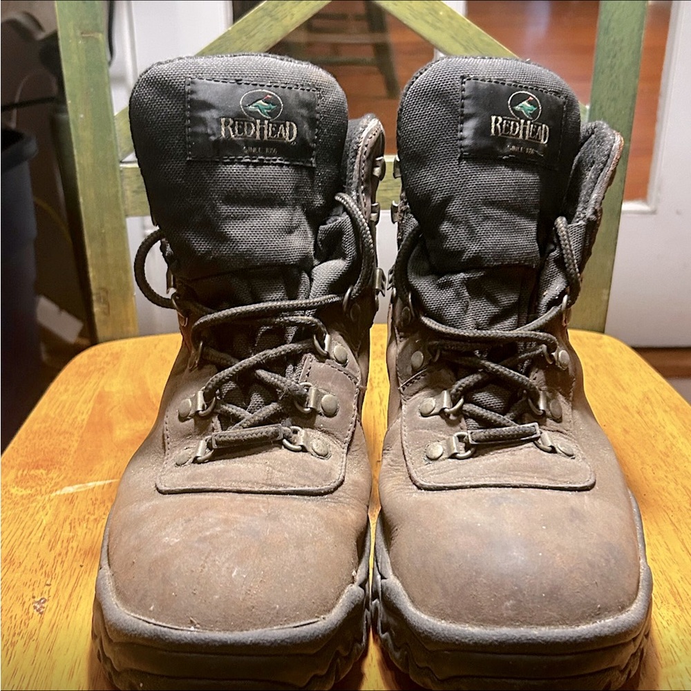 RedHead Mens Brown Leather Gore-Tex sole Work Boot size 11.5